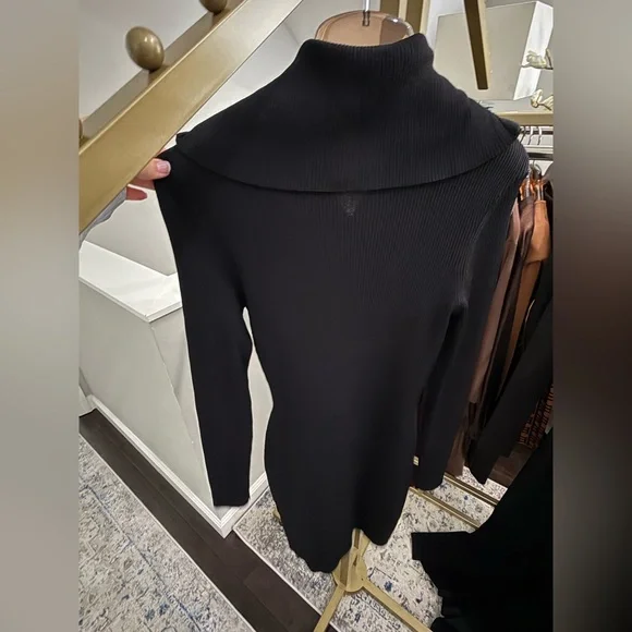 SER.O.YA Black Mini Dress with Silver Zipper (Brand New/Never Worn) NWT Size XL - Picture 11 of 11